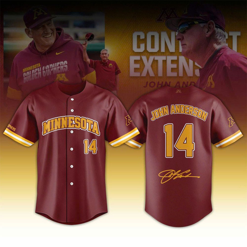 John Anderson Jersey Shirt Minnesota Golden Gophers Merch Thank You For The Memories 2026 Gear - Kdjoy
