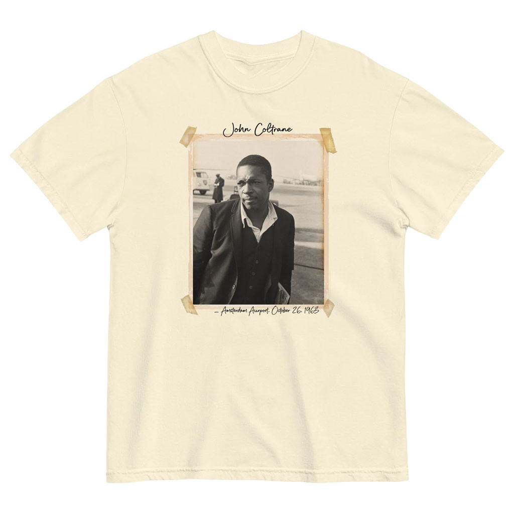 John Coltrane Merch 2026 Amsterdam Airport T-Shirt Best Gifts For Music Lovers - Kdjoy