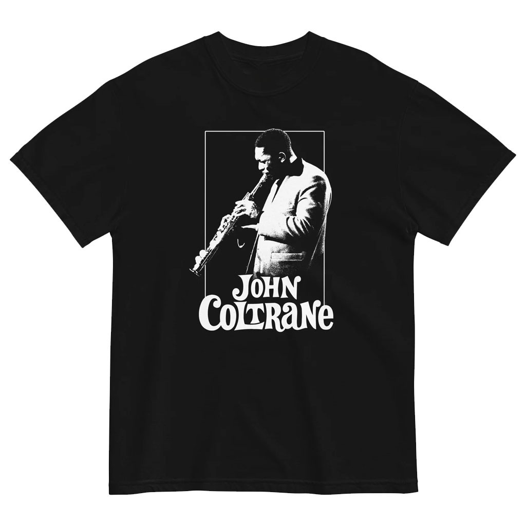 John Coltrane Merch 2026 Posterized Photo T-Shirt Black Cool Gifts For Music Lovers - Kdjoy