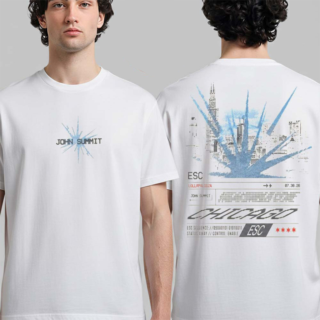 John Summit Lollapalooza Chicago 2026 July 30 T-Shirt John Summit Merch Gifts For DJ Fan - Kdjoy