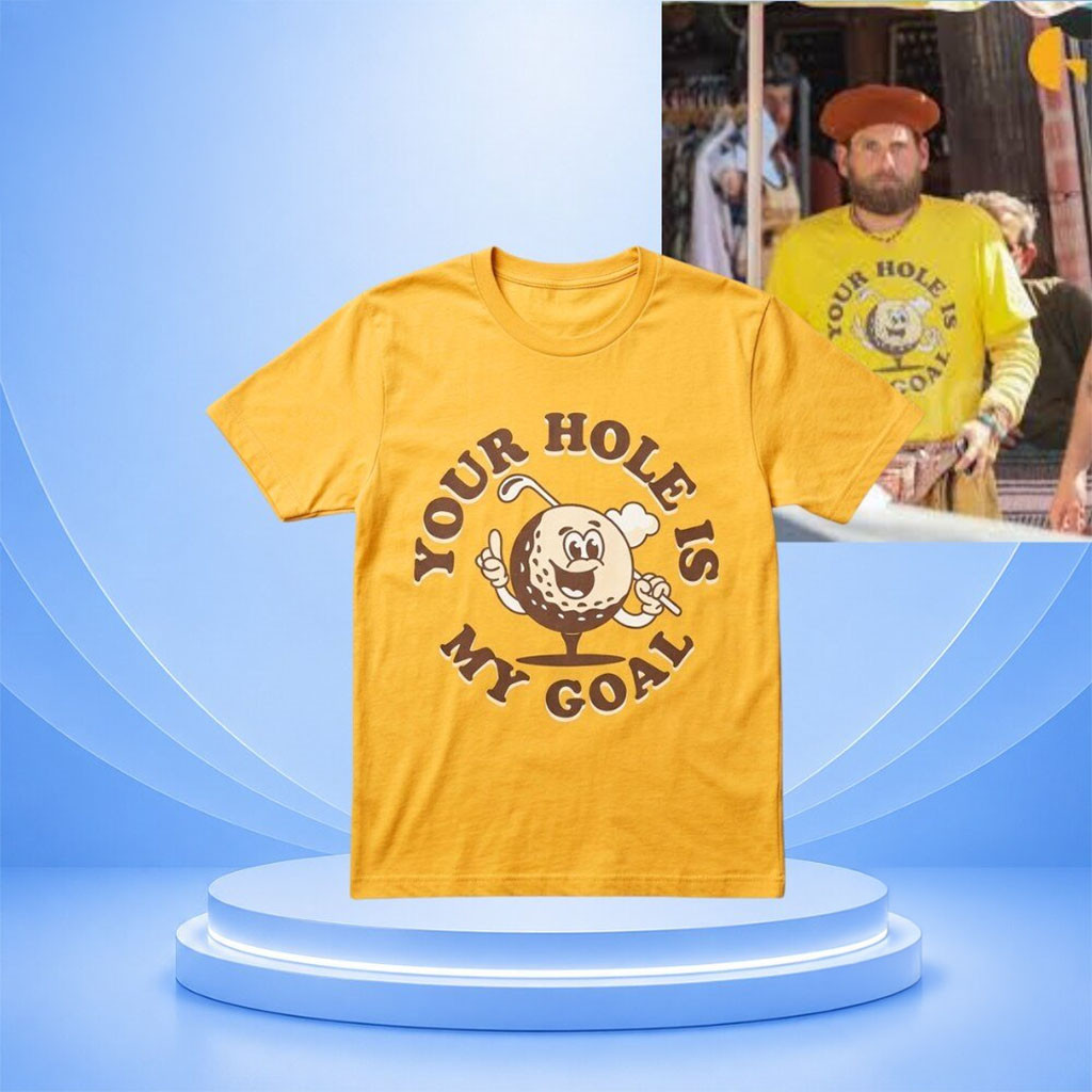 Jonah Hill Your Hole Is My Goal Funny Golf Shirt Retro Golfer Tee Gifts For Him - Kdjoy