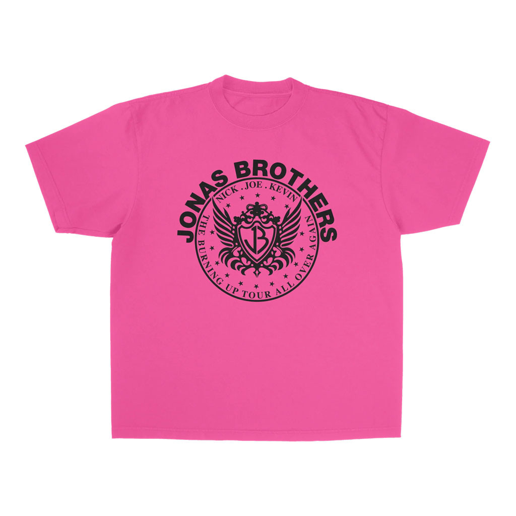 Jonas Brothers Merch 2026 JB Crest T-Shirt Jonas Brothers Tour Merch Gift For Band Fans - Kdjoy