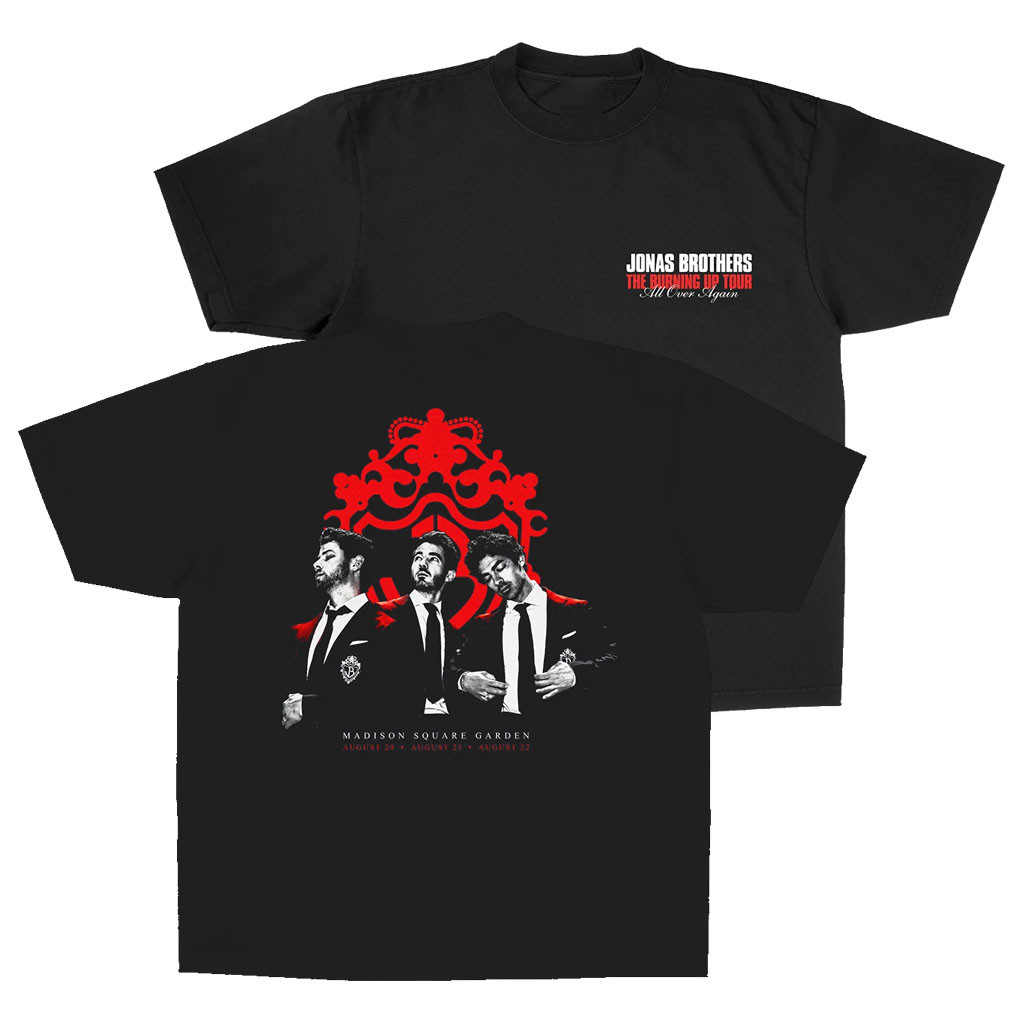 Jonas Brothers Merch 2026 MSG Burning Up Tour T-Shirt Jonas Brothers Tour Merch Fan Gifts - Kdjoy Jonas Brothers Merch 2026 MSG Burning Up Tour T-Shirt Jonas Brothers Tour Merch Fan Gifts - Kdjoy