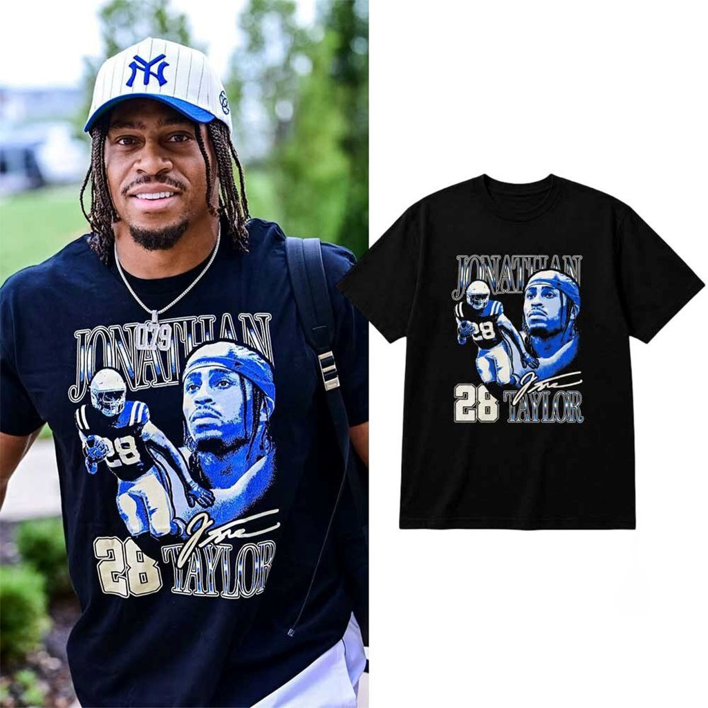 Jonathan Taylor 28 Shirt Indianapolis Colts Merch Gift For Football Lovers - Kdjoy