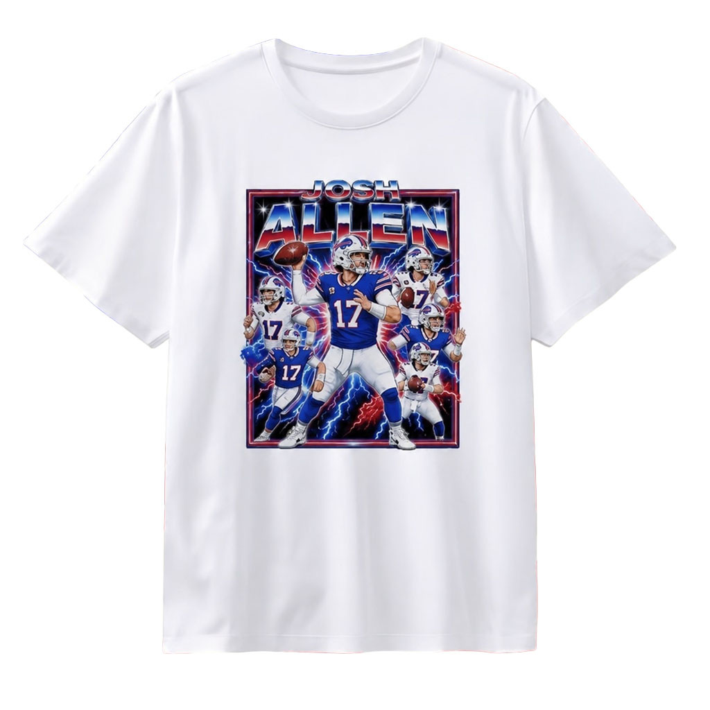 Josh Allen Buffalo Bills 17 Galactic Storm 2026 Shirt Buffalo Bills Merch Josh Allen Fan Gifts - Kdjoy