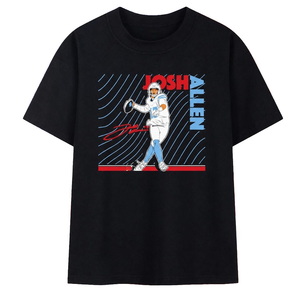Josh Allen Signature Football Quarterback 2026 Shirt Buffalo Bills Merch Gifts Ideas - Kdjoy