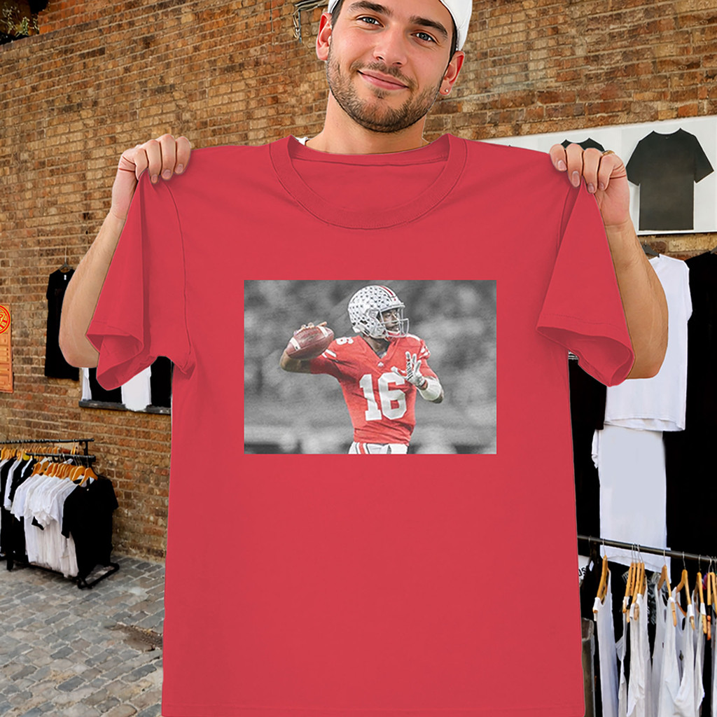 JT Barrett Shirt Ohio State Buckeyes #16 Football Legend Tee Buckeyes Merch Fans Gifts - Kdjoy