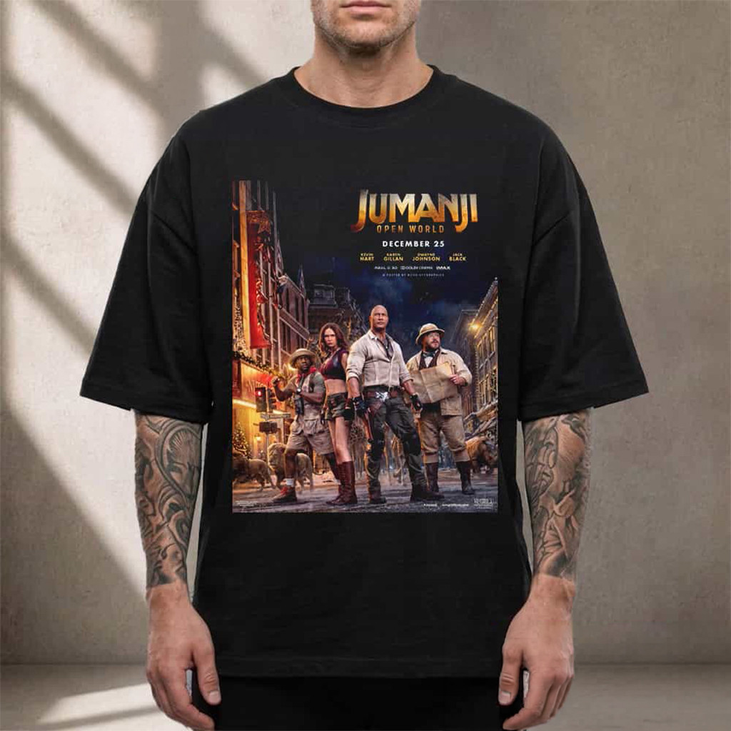 Jumanji Merch Open World 2026 Movie Art By Chrispy In Theaters December 25 2026 T-Shirt - Kdjoy Jumanji Merch Open World 2026 Movie Art By Chrispy In Theaters December 25 2026 T-Shirt - Kdjoy