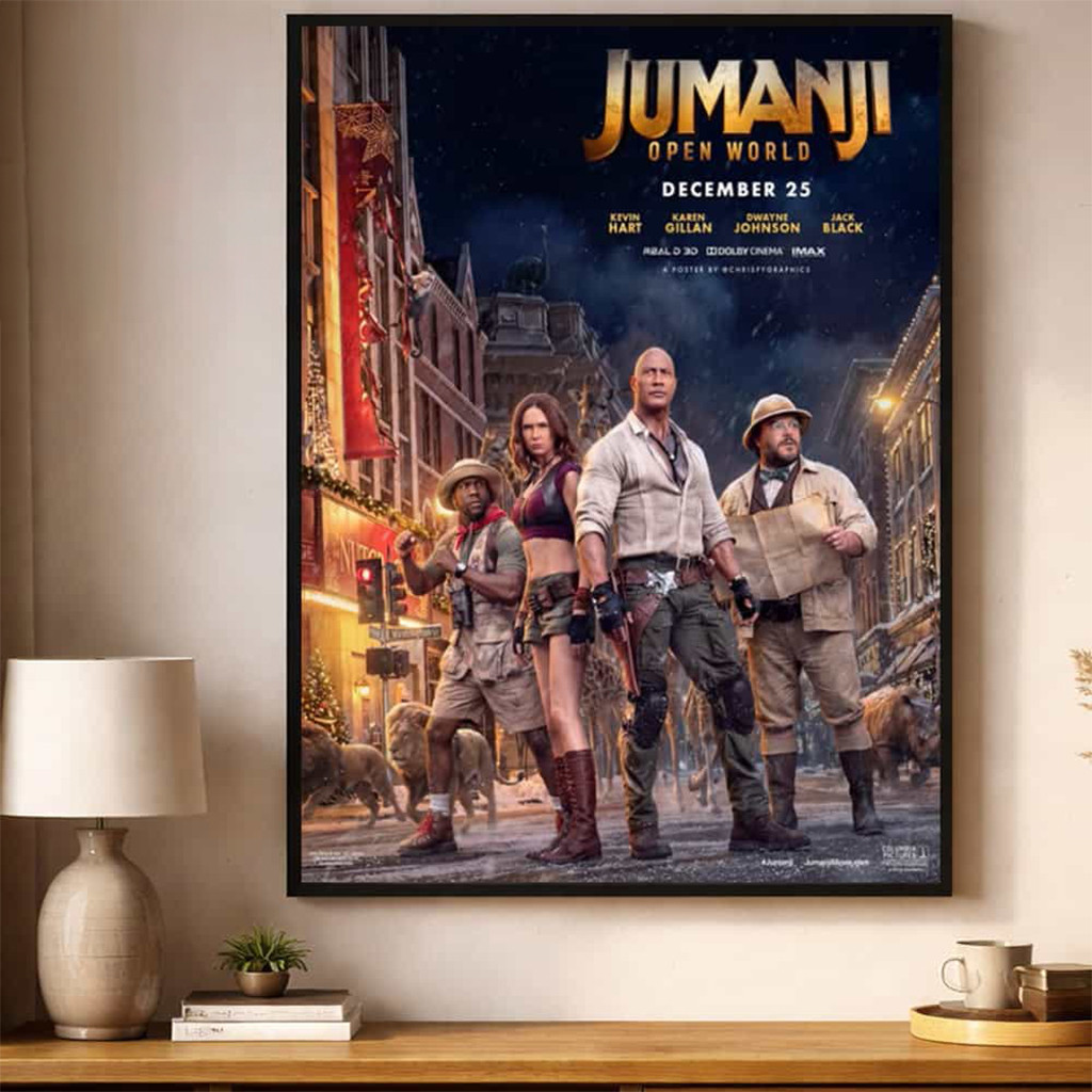 Jumanji Open World 2026 Movie Art Poster Jumanji Merch Wall Art Gifts For Movie Fans - Kdjoy Jumanji Open World 2026 Movie Art Poster Jumanji Merch Wall Art Gifts For Movie Fans - Kdjoy