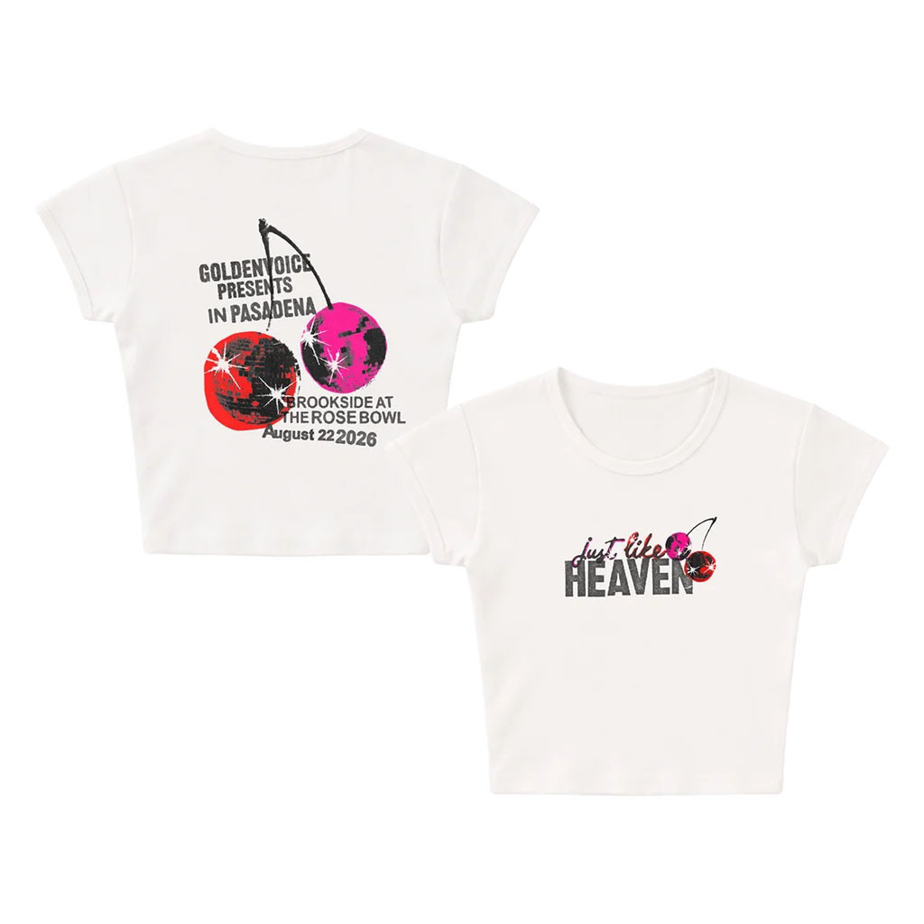 Just Like Heaven Merch 2026 Disco Cherry Baby Tee Music Festival Outfits Gift For Her - Kdjoy