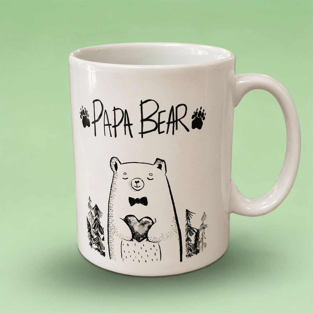 Justin Bieber Papa Bear Coffee Mug Justin Bieber Merch Best Gift For Son - Kdjoy