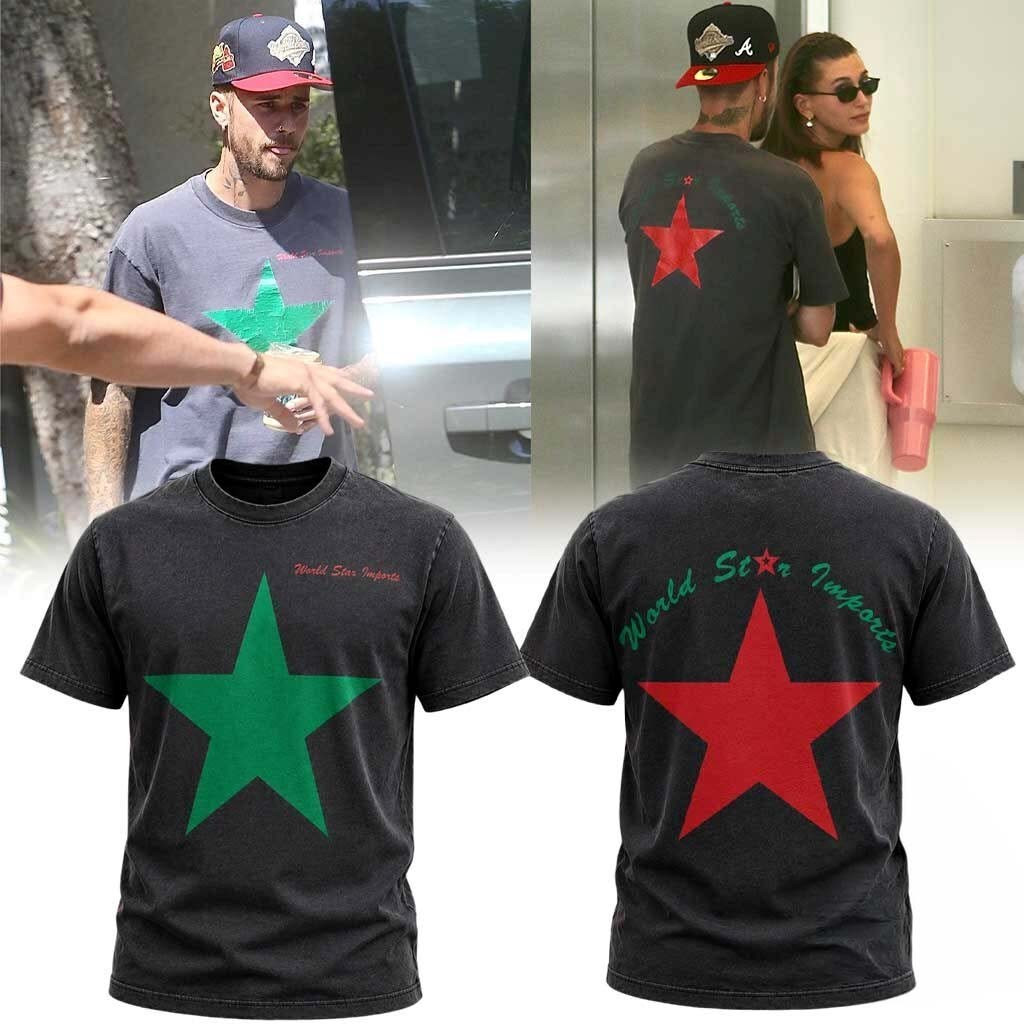 Justin Bieber World Star Imports Star Shirt Justin Bieber Merch Gift Ideas For Friends - Kdjoy Justin Bieber World Star Imports Star Shirt Justin Bieber Merch Gift Ideas For Friends - Kdjoy