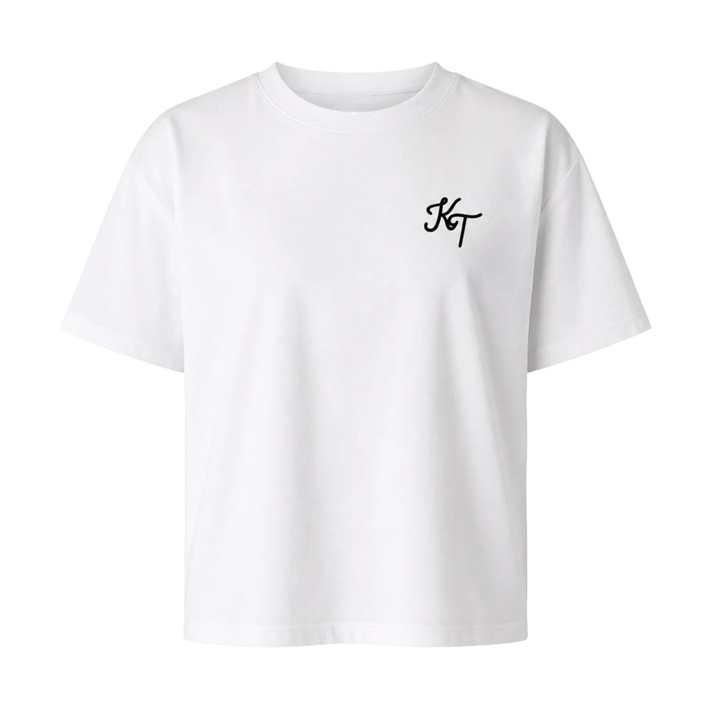 Kai Trump Merch 2026 KT T-Shirt White Birthday Gift Ideas For Sisters - Kdjoy