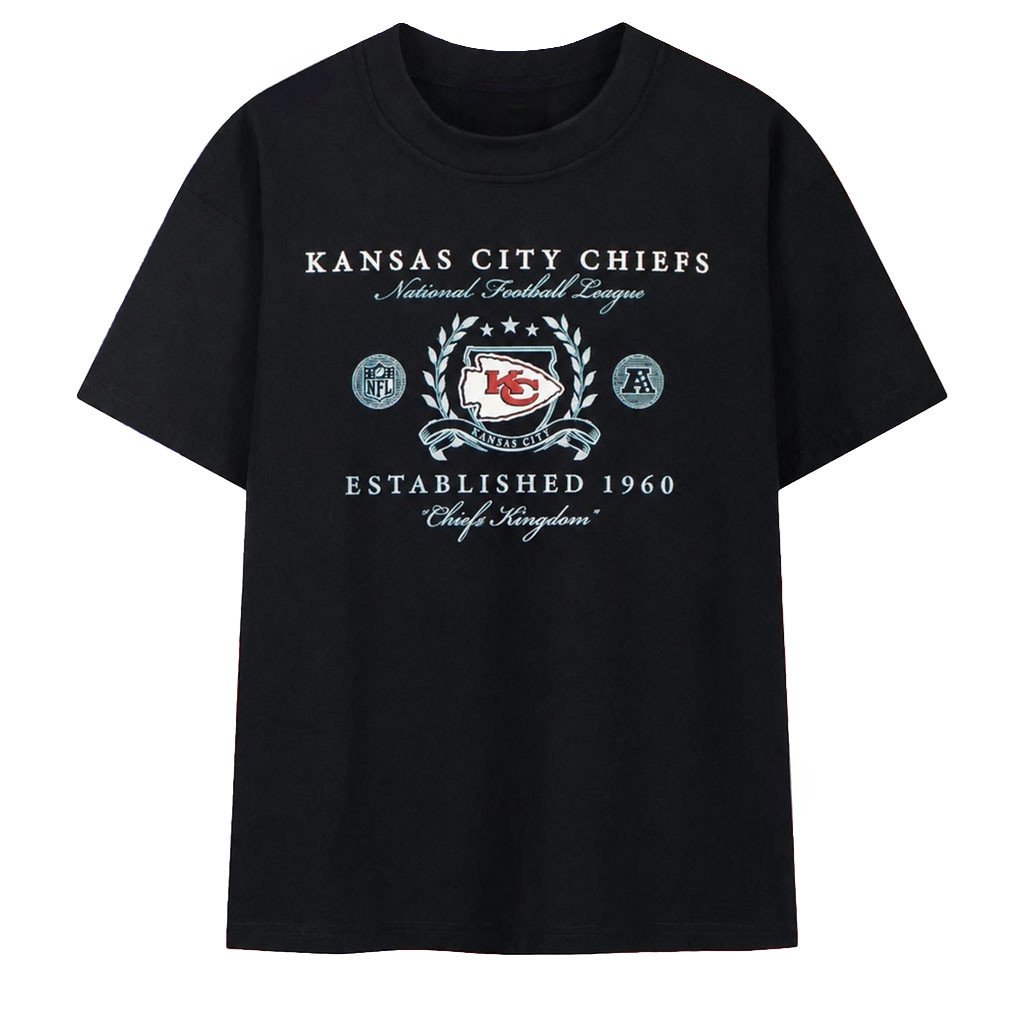 Kansas City Chiefs Merch Established 1960 Chiefs Kingdom T-Shirt Football Fan Gift Ideas - Kdjoy Kansas City Chiefs Merch Established 1960 Chiefs Kingdom T-Shirt Football Fan Gift Ideas - Kdjoy
