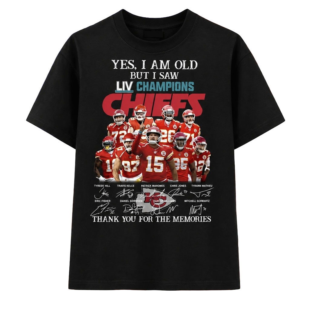 Kansas City Chiefs Merch Super Bowl LIV Champions Signatures Shirt KC Chiefs Game Day Outfits - Kdjoy