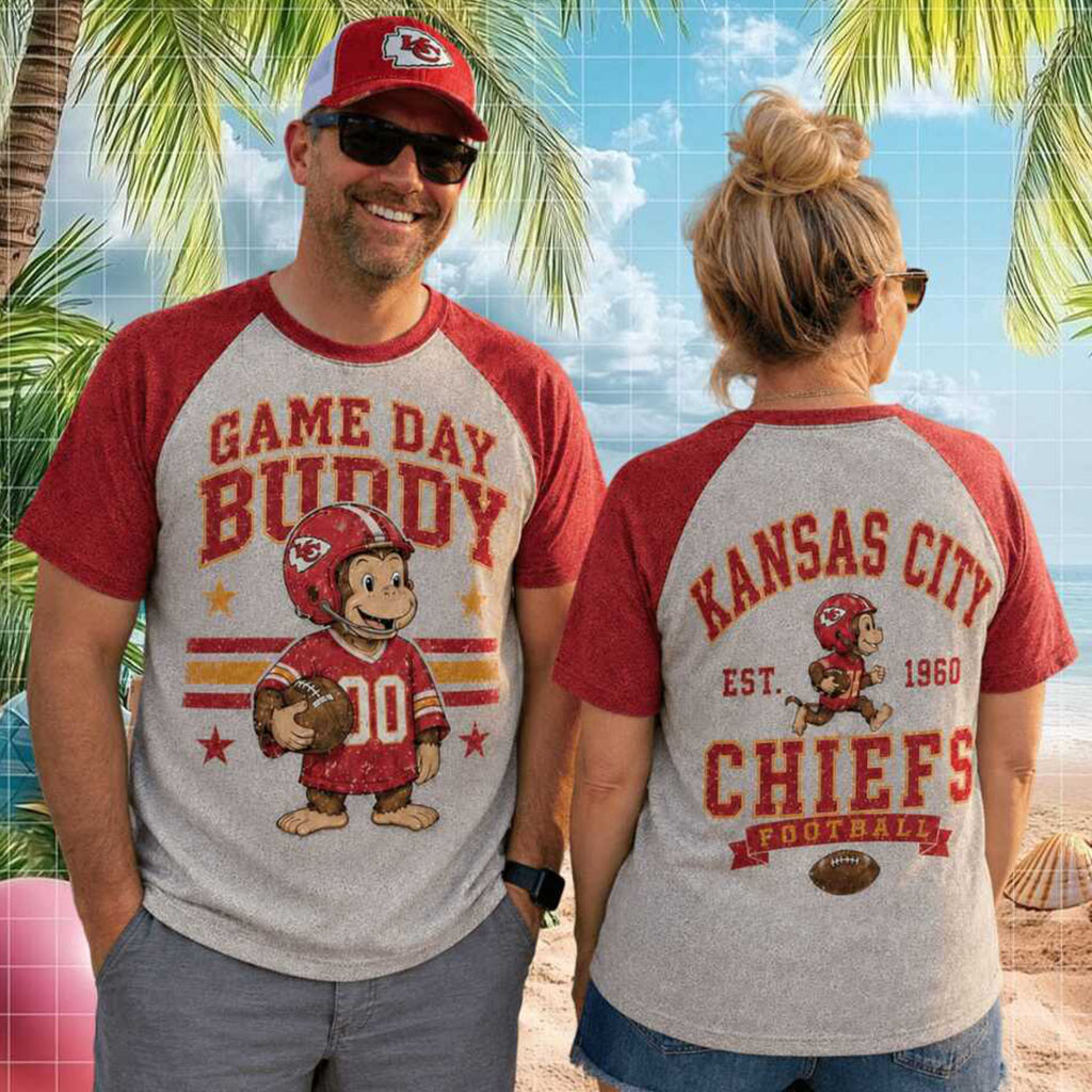 Kansas City Football Monkey Mascot Game Day T-Shirt KC Chiefs Merch Gift For Football Lovers - Kdjoy Kansas City Football Monkey Mascot Game Day T-Shirt KC Chiefs Merch Gift For Football Lovers - Kdjoy