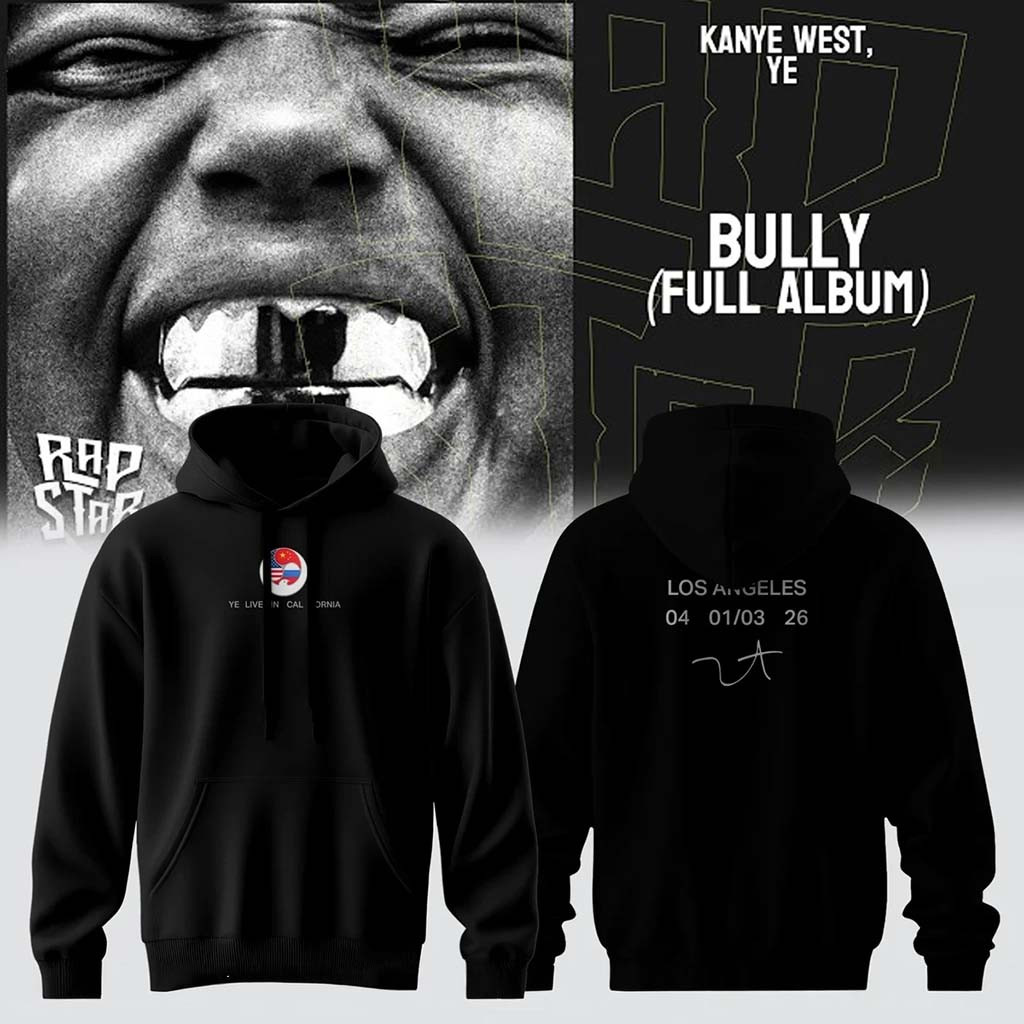 Kanye West Merch 2026 Ye Live Concert Tour Hoodie Black Gifts For Rapper Fan - Kdjoy