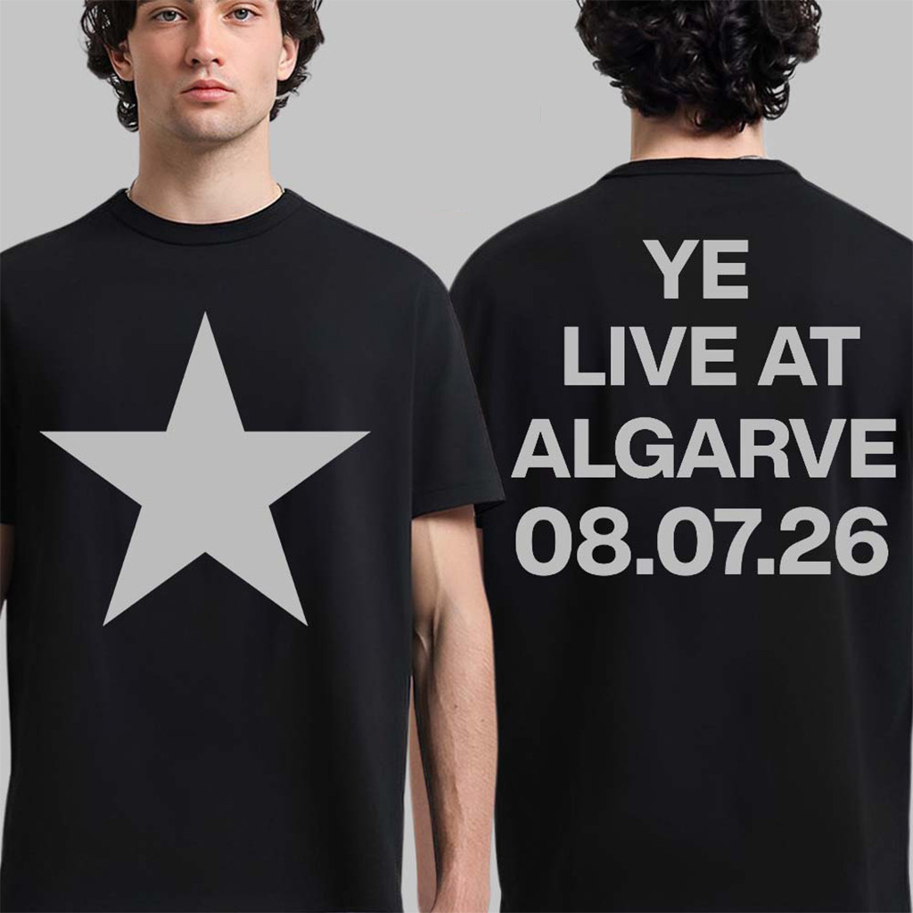 Kanye West Ye Live At Algarve Portugal 2026 Concert T-Shirt Star Shirt Kanye West Merch - Kdjoy