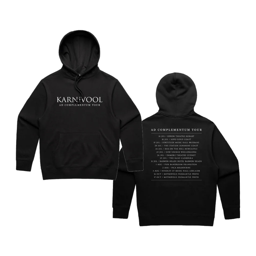 Karnivool Merch 2026 AD Complementum Tour Hoodie Black Best Gift For Rock Band Fans - Kdjoy