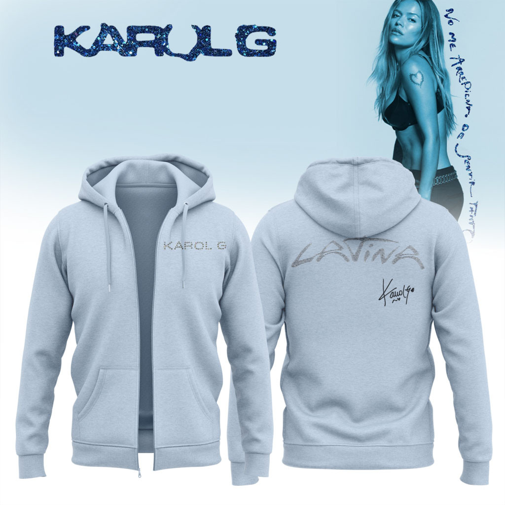 Karol G Album Merch 2026 No Me Arrepiento De Sentir Tanto Zip Hoodie Music Concert Outfits - Kdjoy Karol G Album Merch 2026 No Me Arrepiento De Sentir Tanto Zip Hoodie Music Concert Outfits - Kdjoy