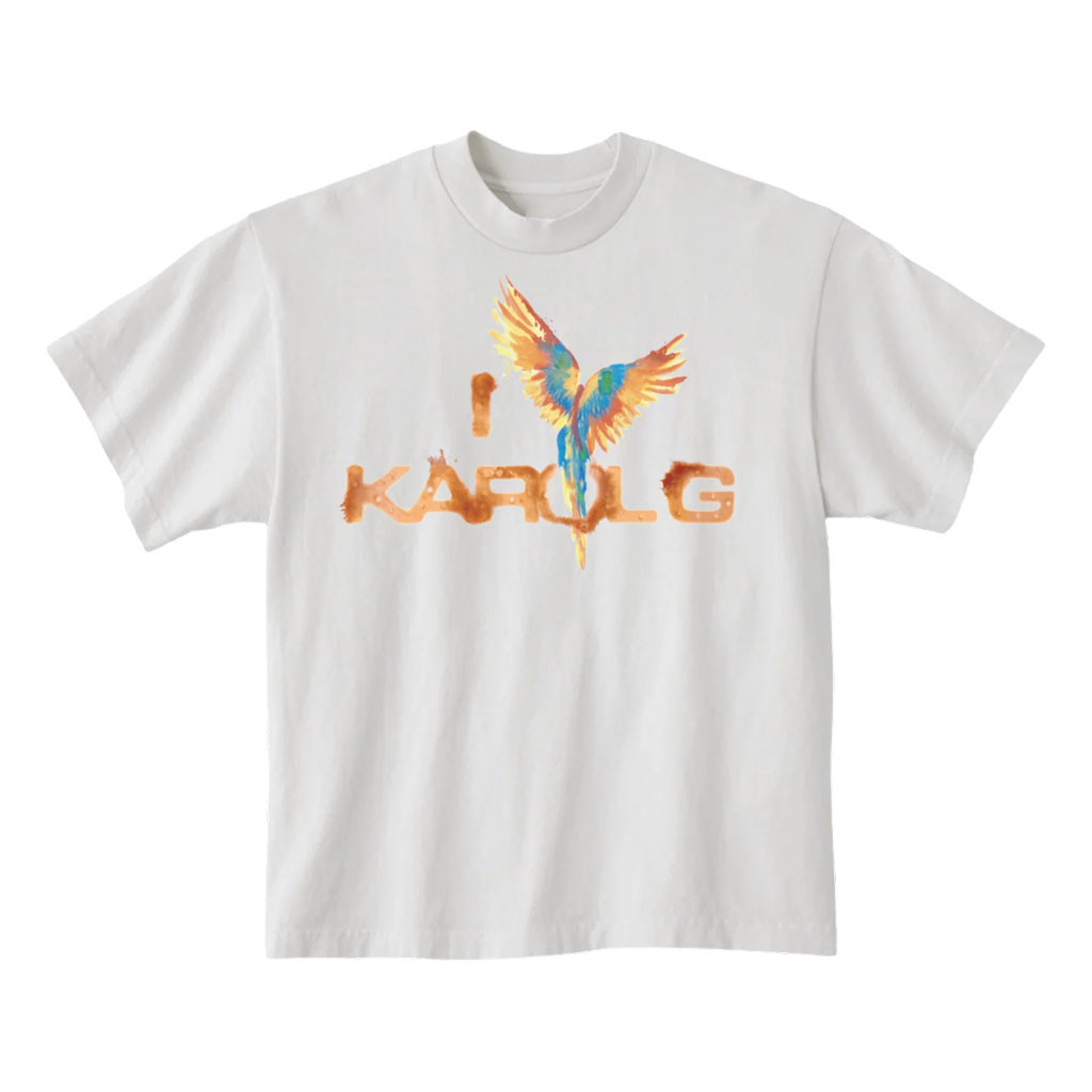 Karol G Merch 2026 I Love Karol G T-Shirt Parrot Wing Shirt Karol G Tour Merch Gift For Fans - Kdjoy