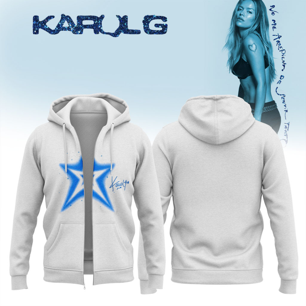 Karol G Merch 2026 No Me Arrepiento De Sentir Tanto Zip Hoodie Gifts For Music Lovers - Kdjoy Karol G Merch 2026 No Me Arrepiento De Sentir Tanto Zip Hoodie Gifts For Music Lovers - Kdjoy