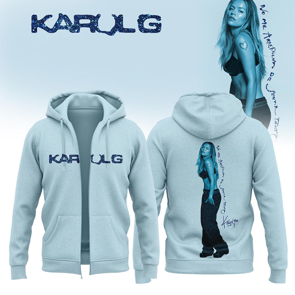 Karol G Merch 2026 No Me Arrepiento De Sentir Tanto Zip Hoodie Present For Music Lovers - Kdjoy Karol G Merch 2026 No Me Arrepiento De Sentir Tanto Zip Hoodie Present For Music Lovers - Kdjoy