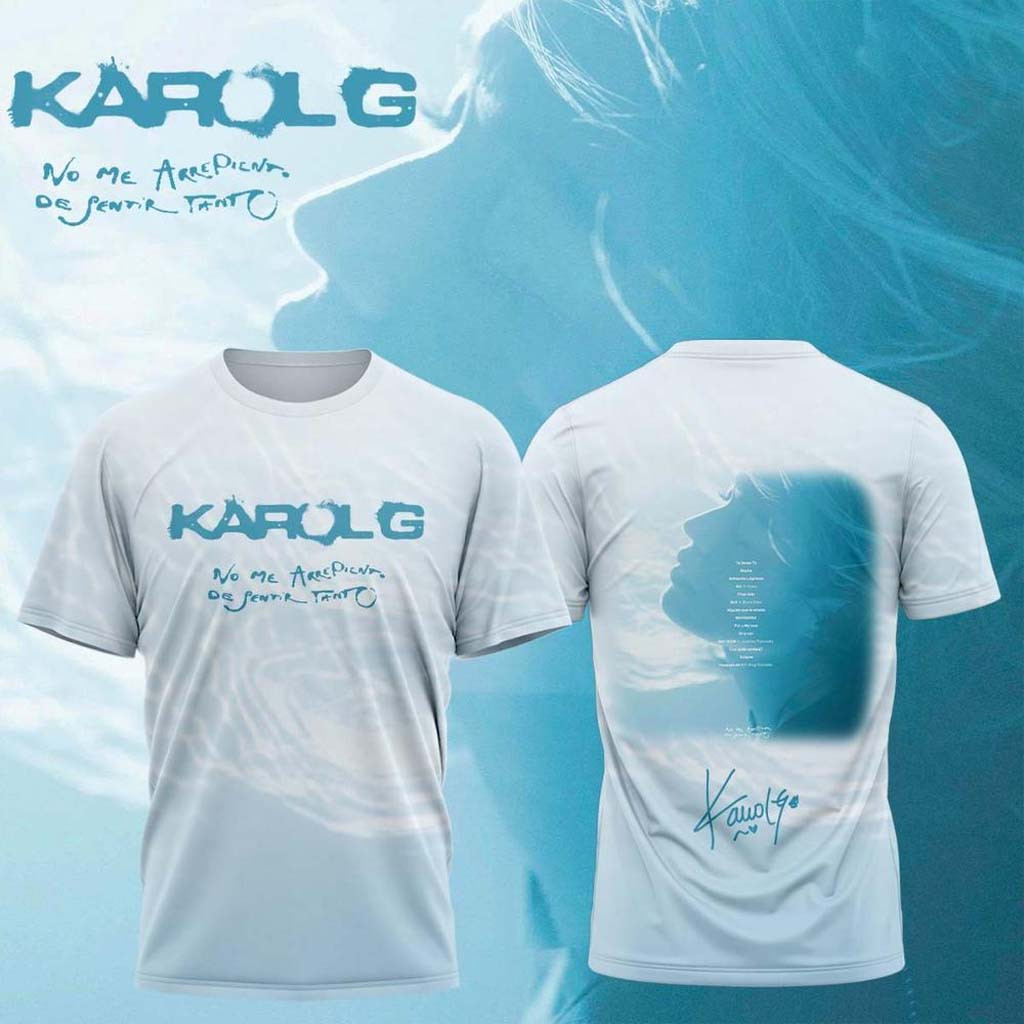 Karol G Merch Album No Me Arrepiento de Sentir Tanto 2026 T-Shirt Music Fan Apparel Gifts