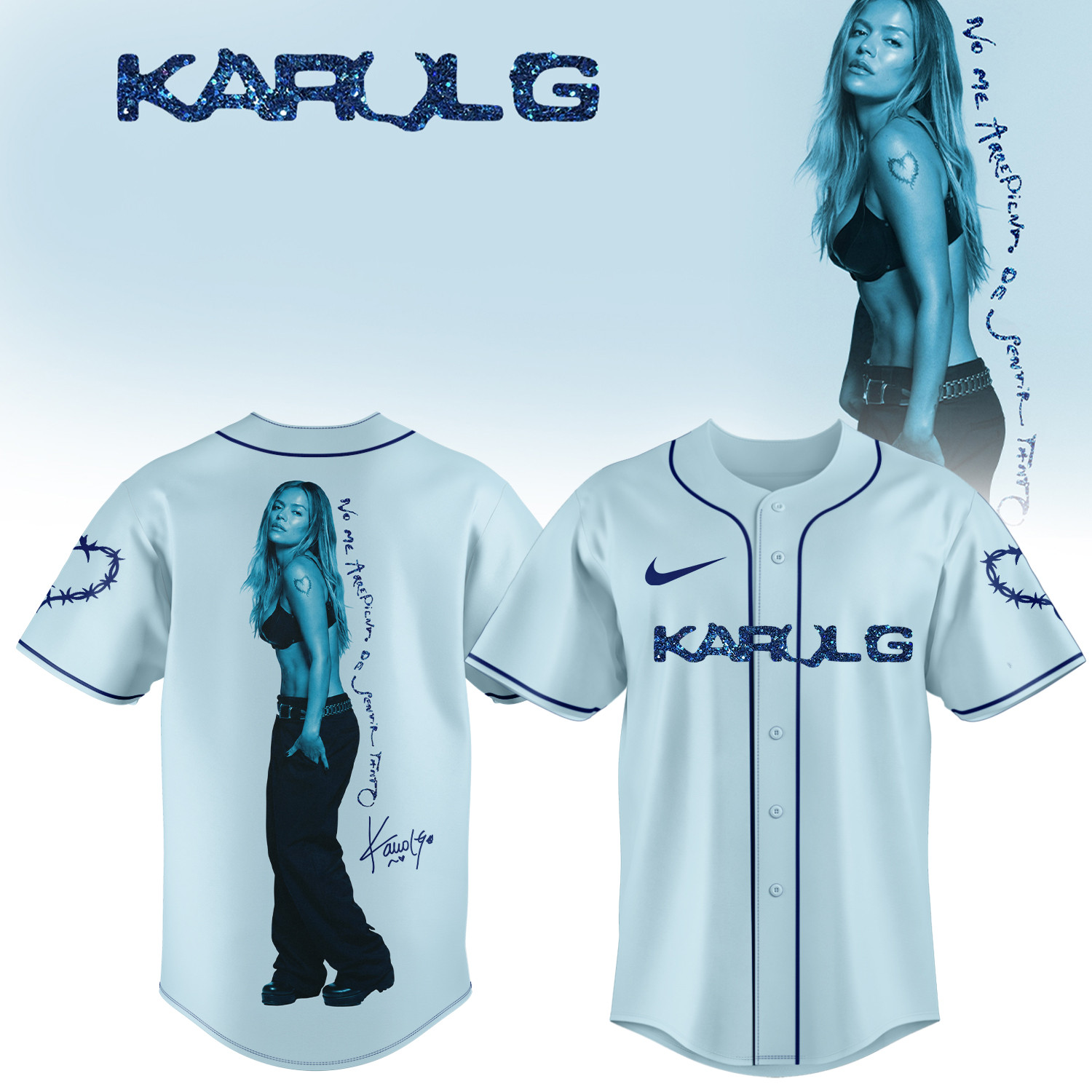 Karol G Merch No Me Arrepiento De Sentir Tanto Baseball Jersey Karol G Concert Outfits Ideas - Kdjoy