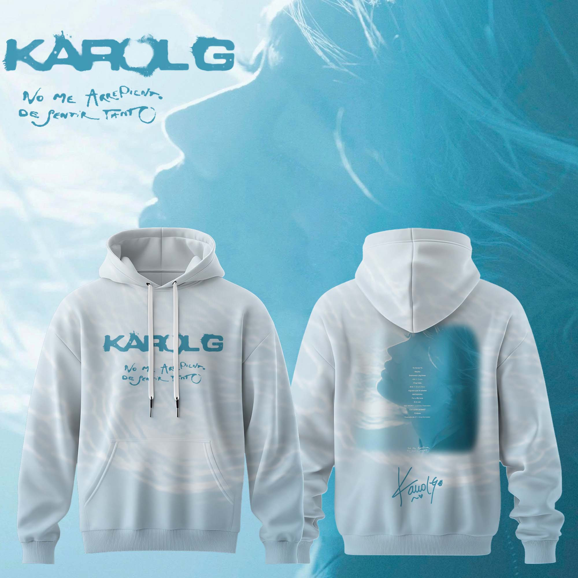 Karol G No Me Arrepiento De Sentir Tanto Hoodie Karol G Concert Merch Gifts For Women - Kdjoy