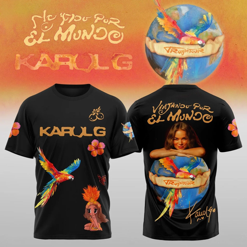 Karol G Nos Vamos De Tour 2026 T-Shirt White Karol G Tour Merch Best Gift For Music Lovers - Kdjoy