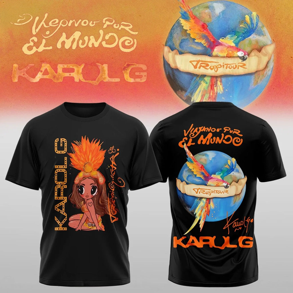 Karol G Nos Vamos De Tour T-Shirt 2026 Karol G Merch Present For Music Lovers - Kdjoy