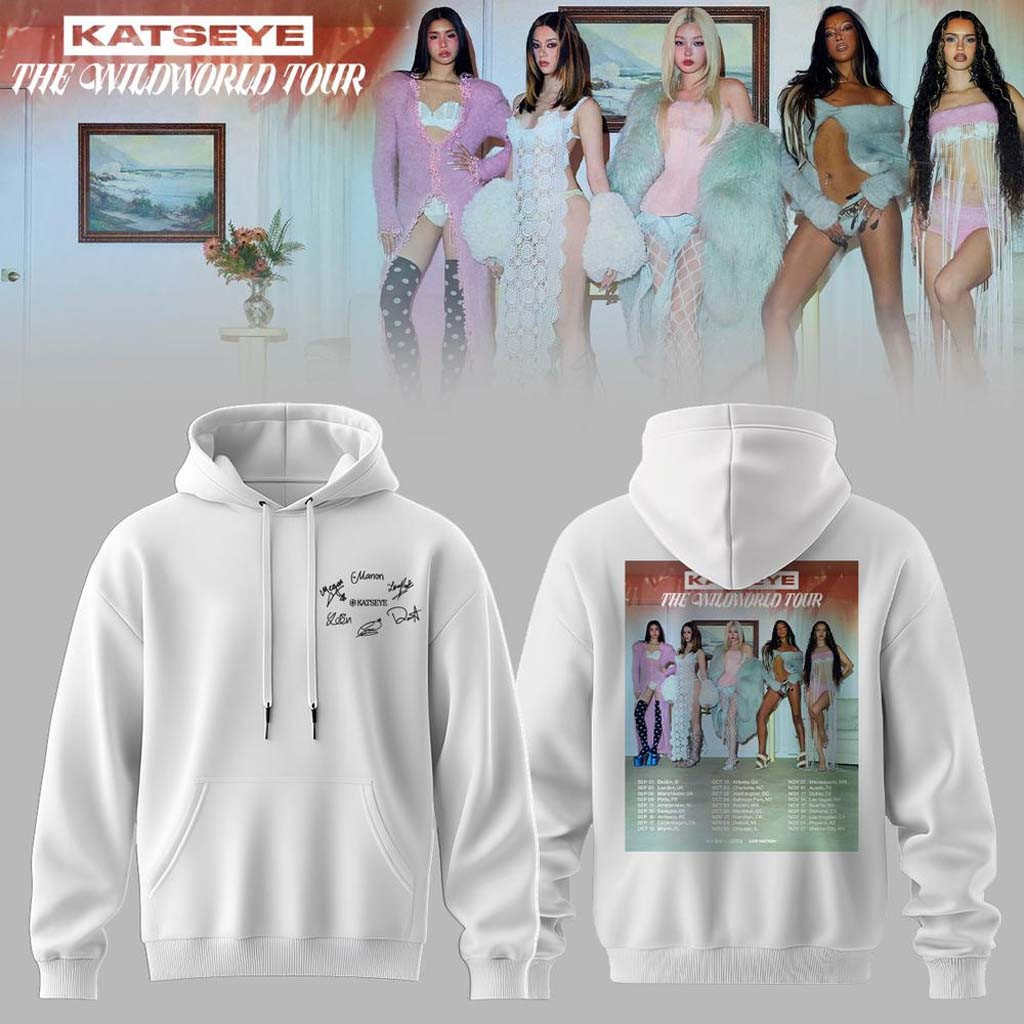 KATSEYE x The Wildworld Tour 2026 Signature Edition Hoodie KATSEYE Merch Gifts For Sister KATSEYE x The Wildworld Tour 2026 Signature Edition Hoodie KATSEYE Merch Gifts For Sister