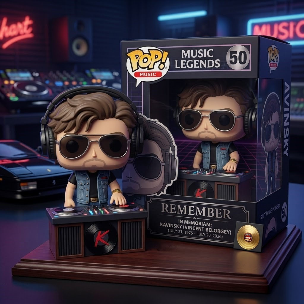 Kavinsky Music Legends Memorial DJ 1975 2026 Funko Pop Kavinsky Merch Gift For Fans - Kdjoy Kavinsky Music Legends Memorial DJ 1975 2026 Funko Pop Kavinsky Merch Gift For Fans - Kdjoy