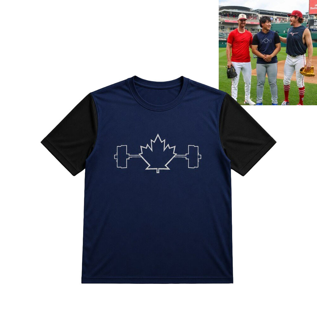 Kaz Toronto Blue Jays Maple Leaf Weightlifting Shirt 2026 Blue Jays Merch Gift For Husband - Kdjoy