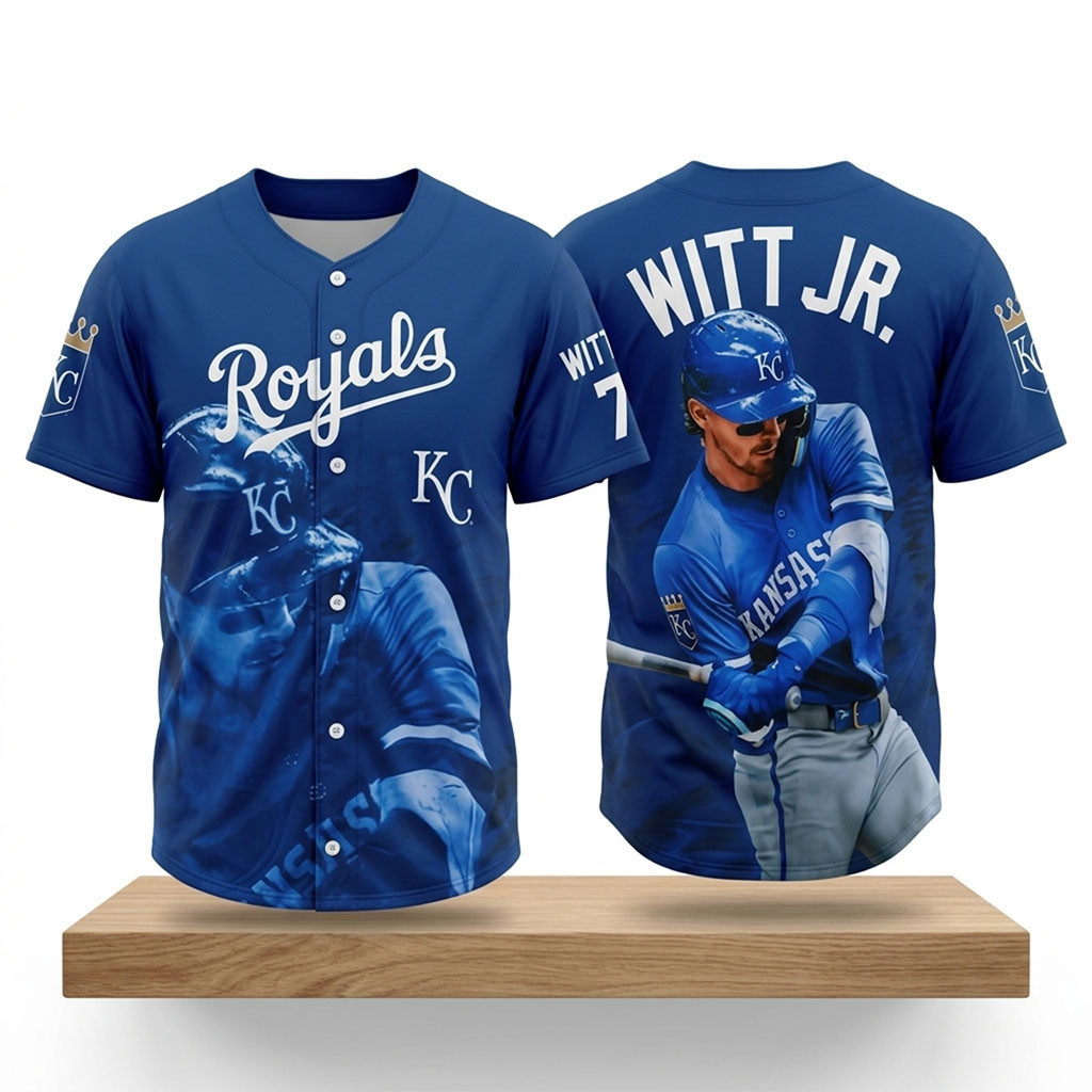 KC Royals Bobby Witt Jr 2026 Jersey Kansas City Royals Merch Gifts For Baseball Fans - Kdjoy