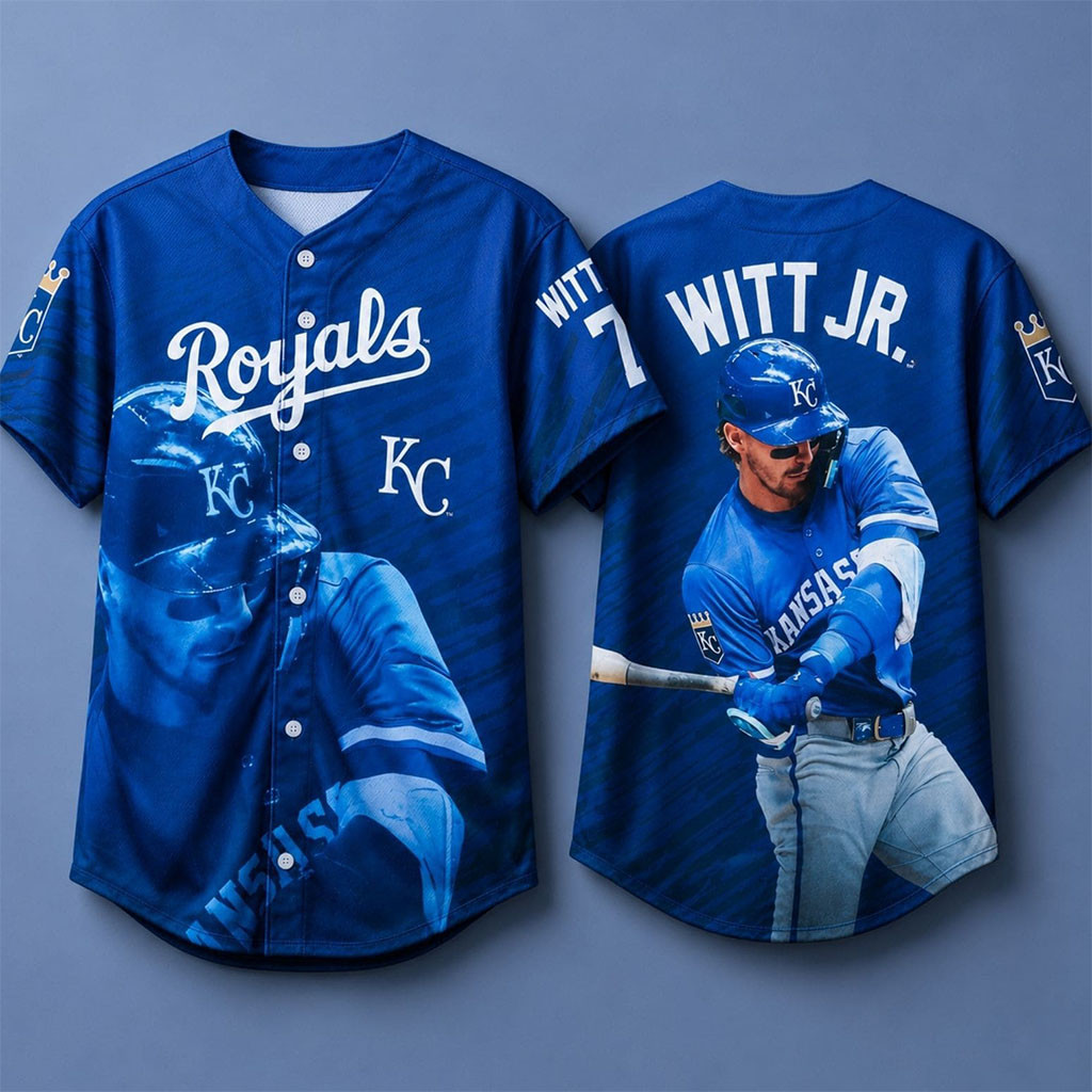 KC Royals Bobby Witt Jr #7 Jersey Kansas City Royals Merch Gifts For Baseball Fans KC Royals Bobby Witt Jr #7 Jersey Kansas City Royals Merch Gifts For Baseball Fans