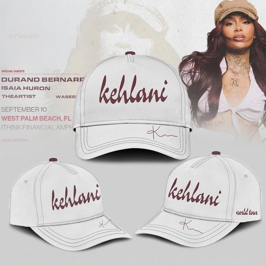 Kehlani World Tour 2026 Hat Signature Hat Kehlani Merch Gifts For Music Lovers - Kdjoy