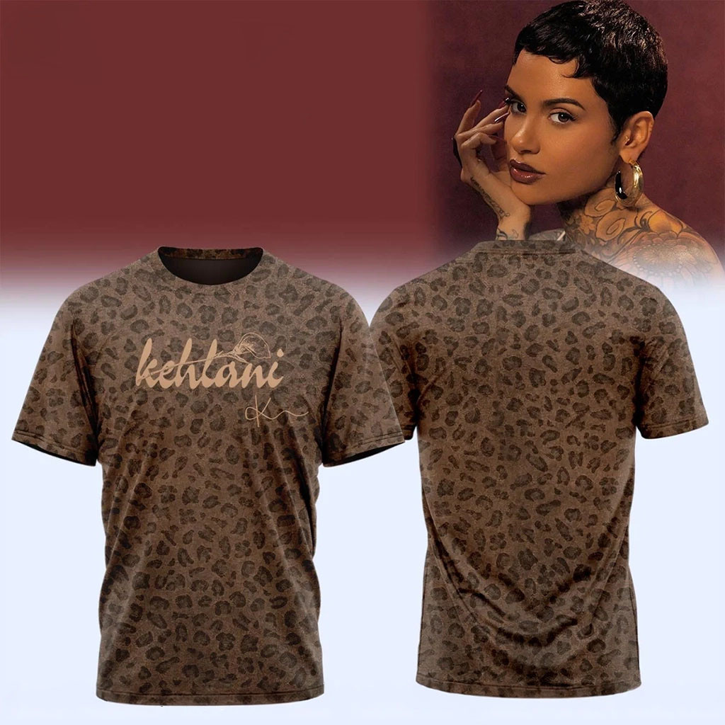 Kehlani World Tour 2026 Leopard Pattern T-Shirt Kehlani Merch Gift For Music Lovers - Kdjoy