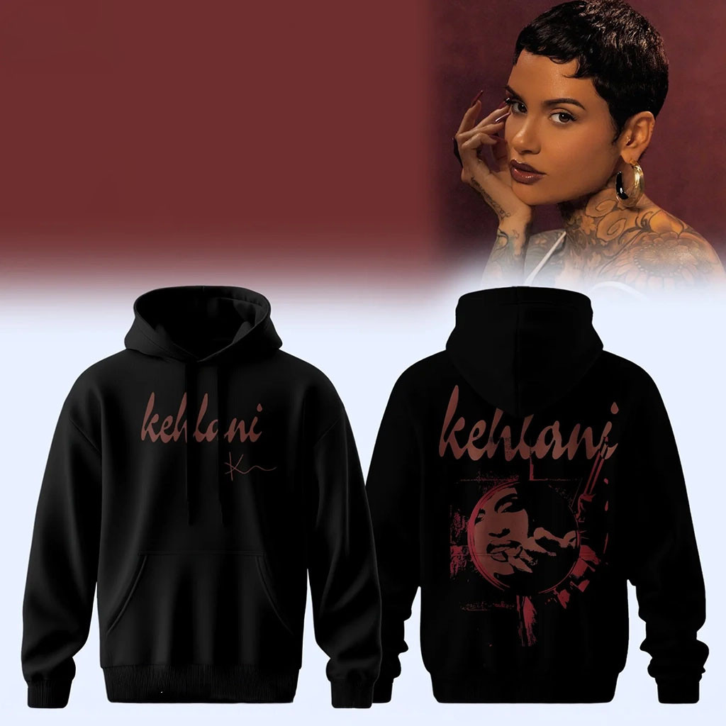 Kehlani World Tour 2026 Portrait Signature Hoodie Black Kehlani Merch Gifts For Music Fans Kehlani World Tour 2026 Portrait Signature Hoodie Black Kehlani Merch Gifts For Music Fans