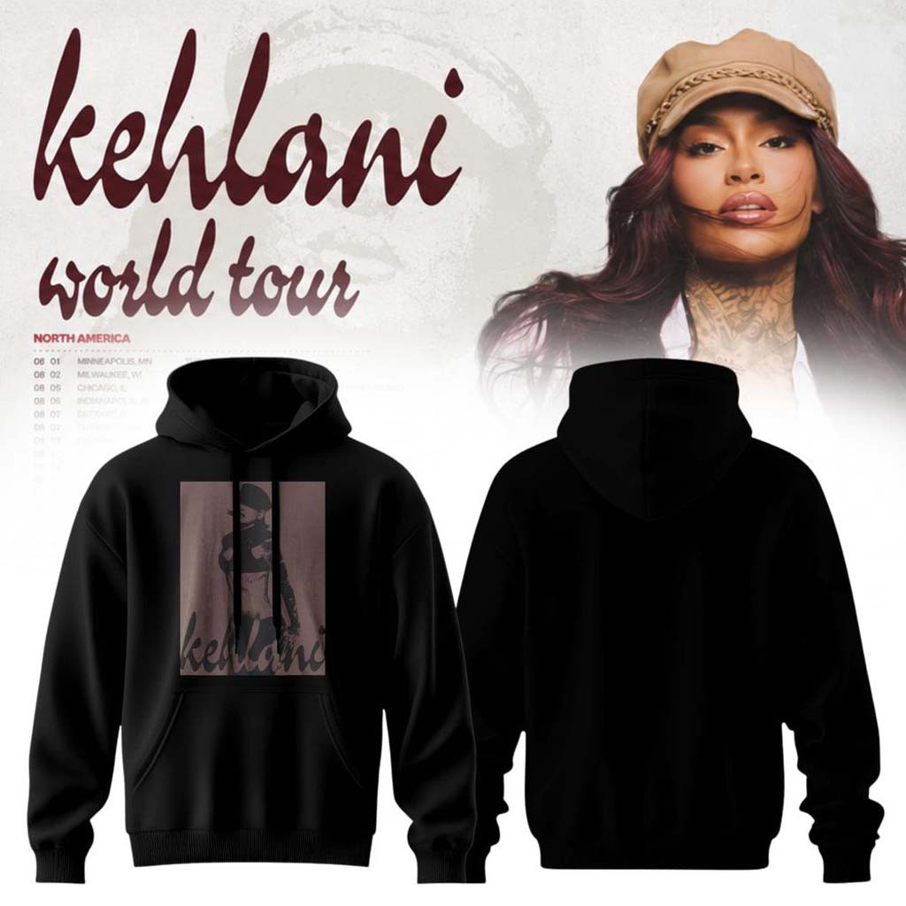 Kehlani x World Tour 2026 North America Hoodie Kehlani Merch Best Gifts For Music Lovers