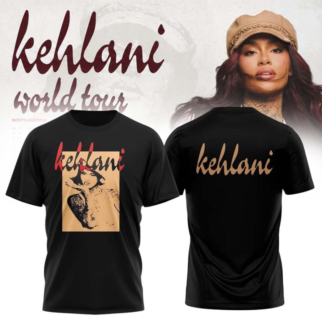 Kehlani x World Tour 2026 North America Shirt Kehlani Merch Cool Gifts For Music Lovers
