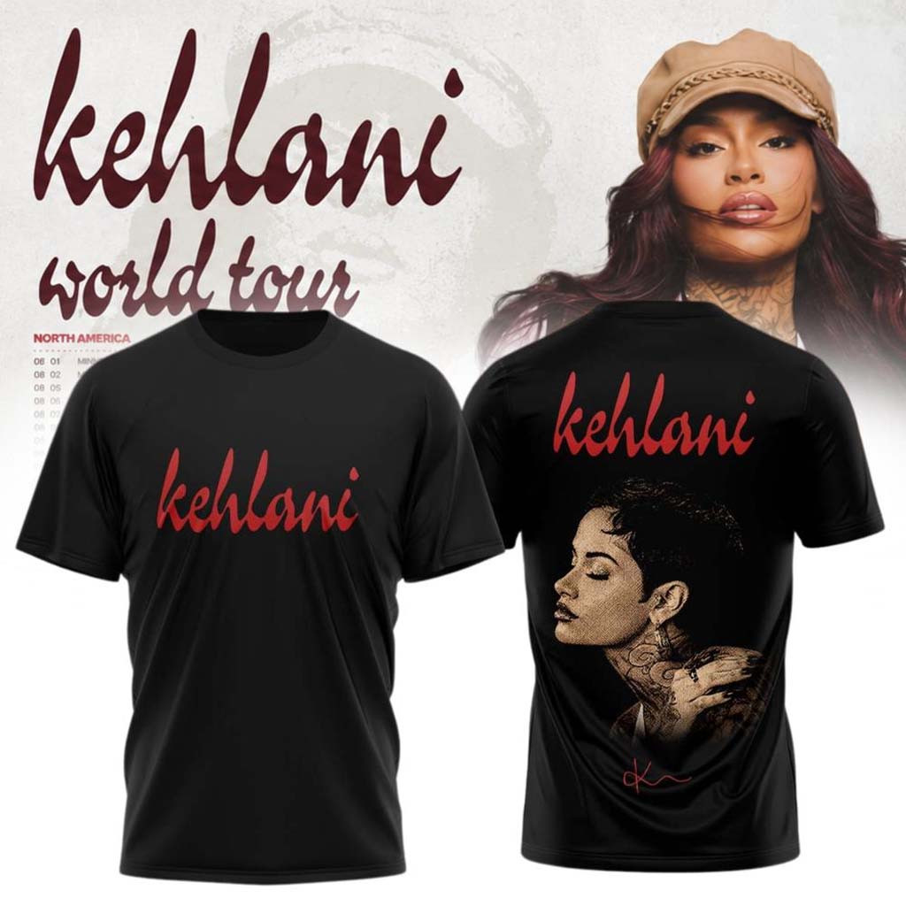 Kehlani x World Tour 2026 North America Shirt Kehlani Merch Gift Ideas For Music Lovers