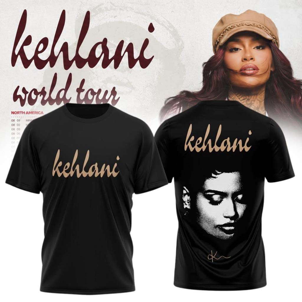 Kehlani x World Tour 2026 North America Shirt Kehlani Merch Unique Gifts For Music Lovers