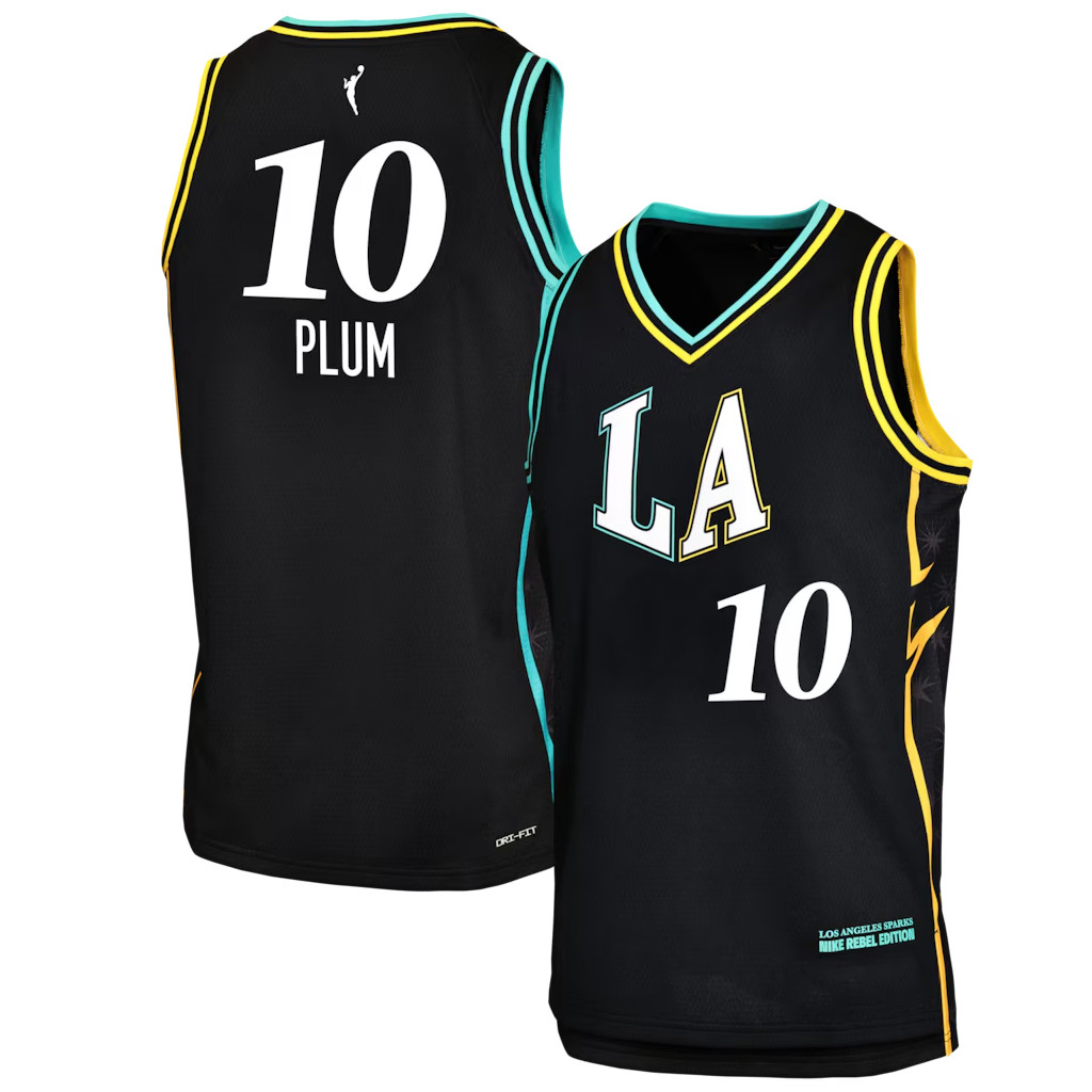 Kelsey Plum Jersey Shirt Los Angeles Sparks Merch 2026 Black Victory Jersey Rebel Edition Gear - Kdjoy