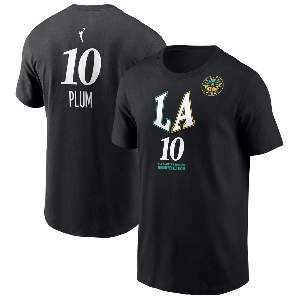 Kelsey Plum T-Shirt Black Los Angeles Sparks Merch 2026 #10 Rebel Edition Shirt Gift For Fans - Kdjoy