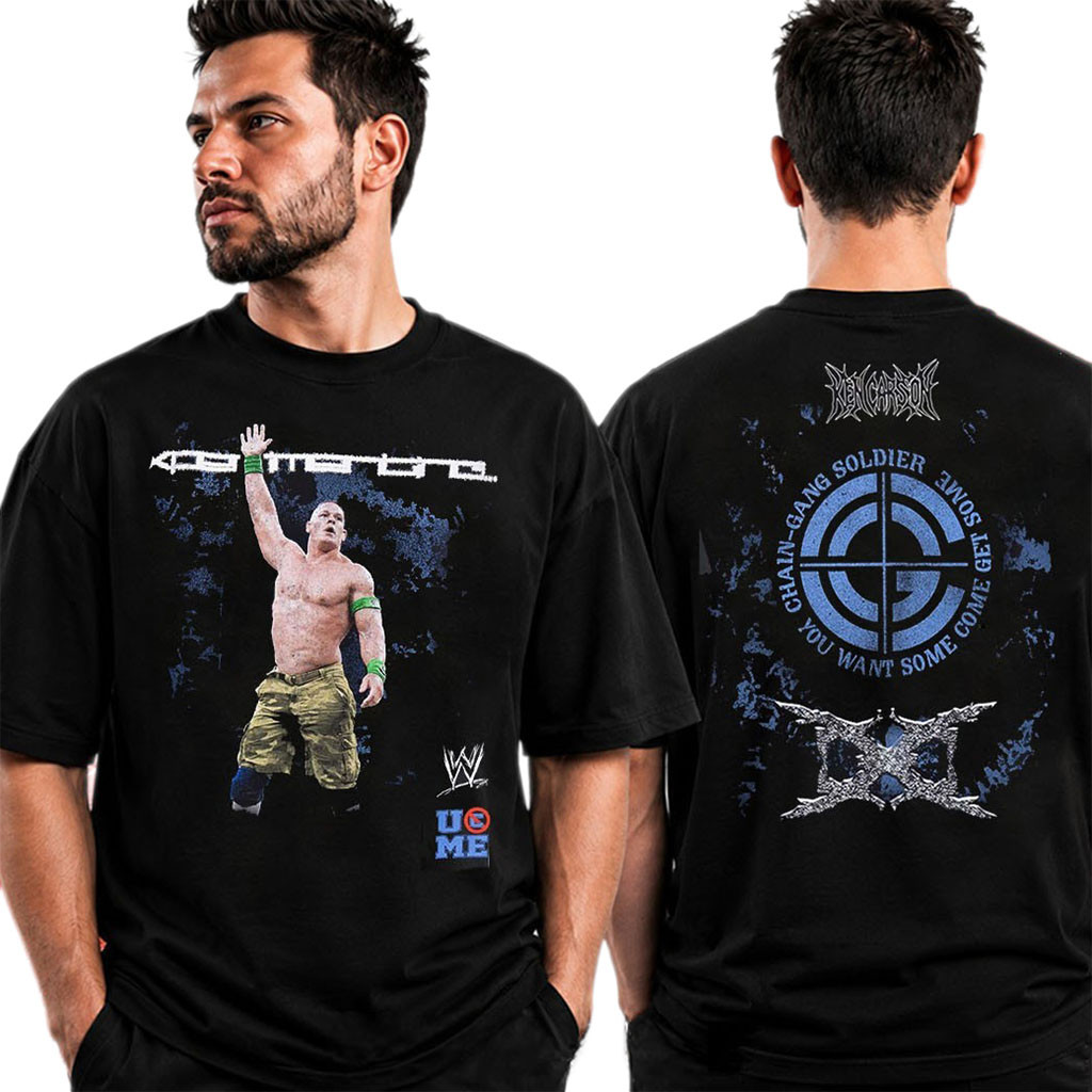 Ken Carson X WWE John Cena Chain Gang Soldier T-Shirt 2026 Ken Carson WWE Merch Fan Gifts - Kdjoy Ken Carson X WWE John Cena Chain Gang Soldier T-Shirt 2026 Ken Carson WWE Merch Fan Gifts - Kdjoy