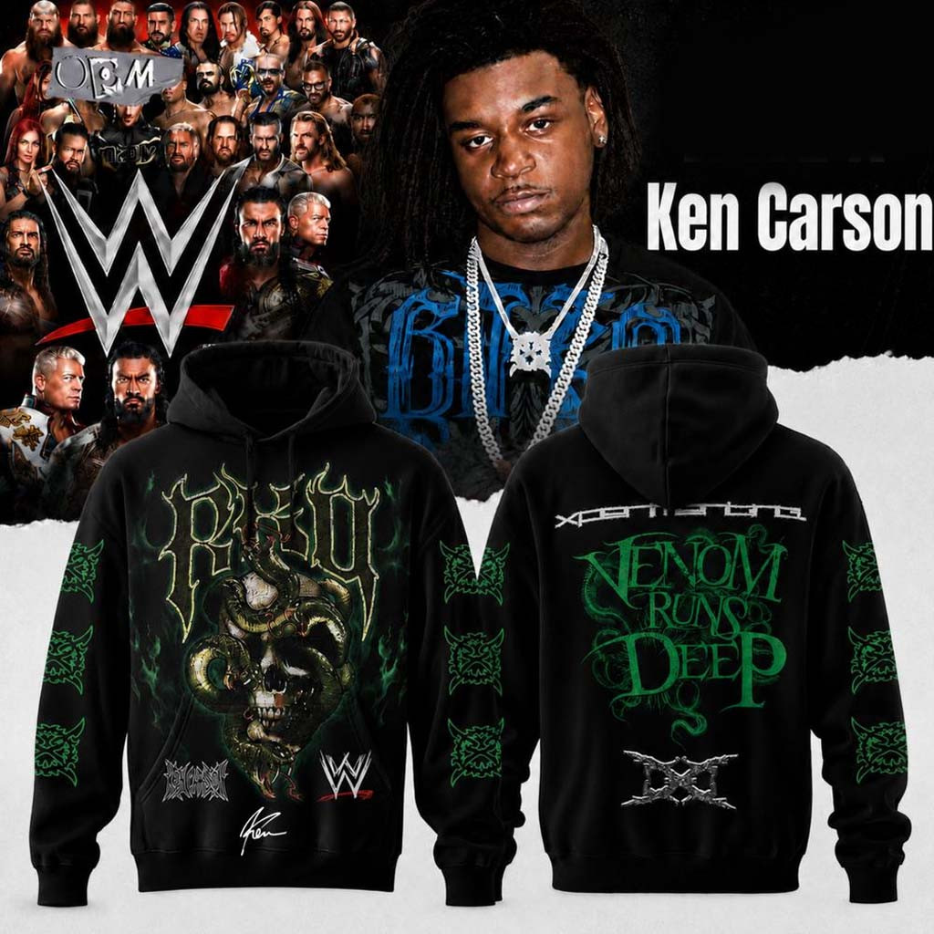 Ken Carson X WWE SummerSlam 2026 Signed Hoodie Venom Runs Deep Hoodie KC Xperiment Merch - Kdjoy