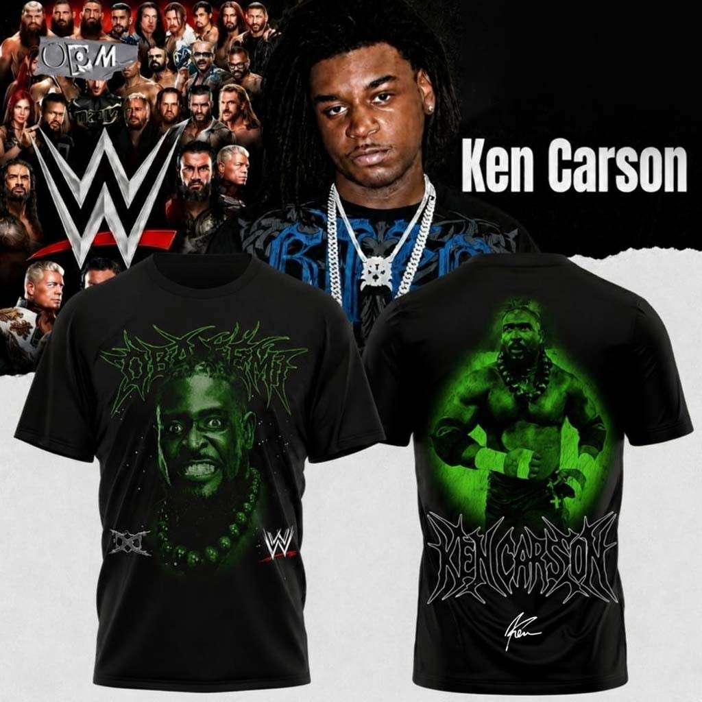 Ken Carson X WWE SummerSlam 2026 Signed T-Shirt Oba Femi Shirt Ken Carson X WWE Merch Fan Gifts - Kdjoy Ken Carson X WWE SummerSlam 2026 Signed T-Shirt Oba Femi Shirt Ken Carson X WWE Merch Fan Gifts - Kdjoy