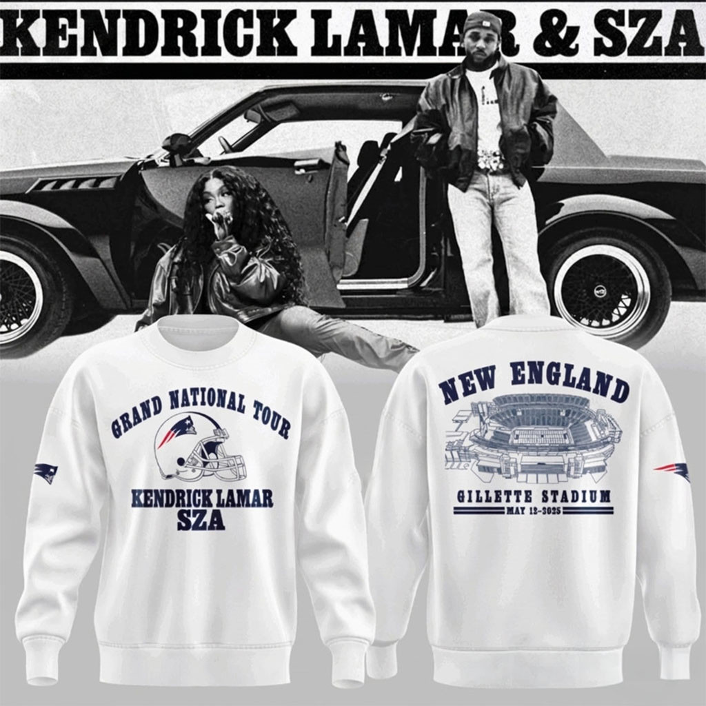Kendrick Lamar At Gillette Stadium New England Grand National Tour 2026 Sweatshirt Fan Merch - Kdjoy
